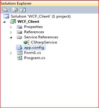 added a reference of WCF Service
